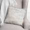 White Textured Medallion II 18" x 18" Throw Pillow